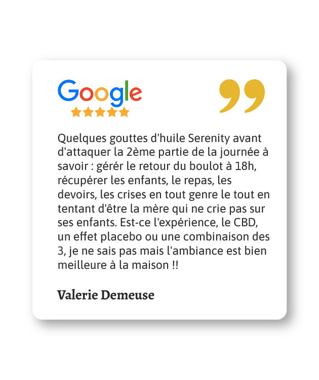 SERENITY | Huile De CBD 10% et 20%