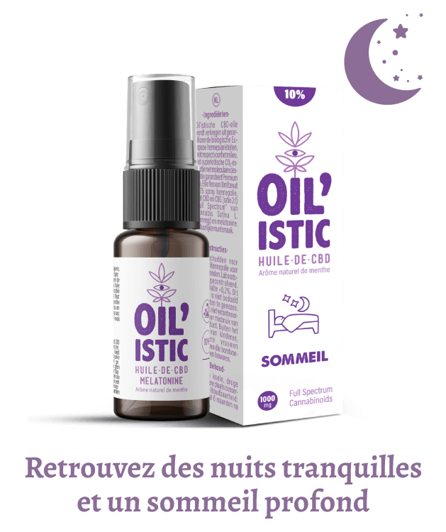 SOMMEIL | Huile de CBD/CBG 10% + Melatonine
