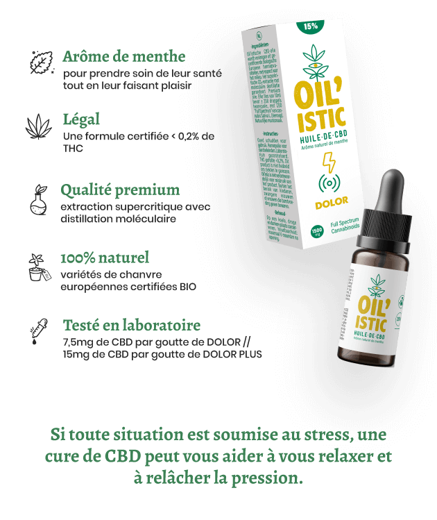 DOLOR | Huile De CBD 15% et 30%