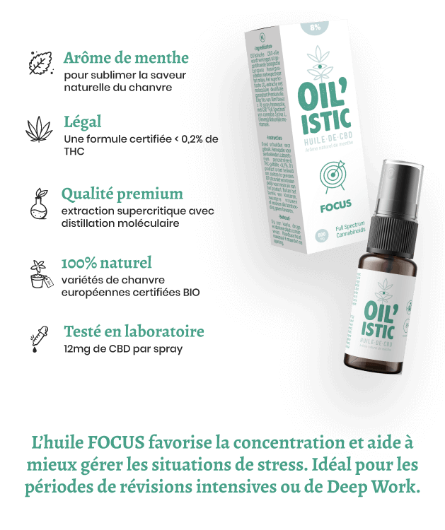 FOCUS | Huile de CBD 8%